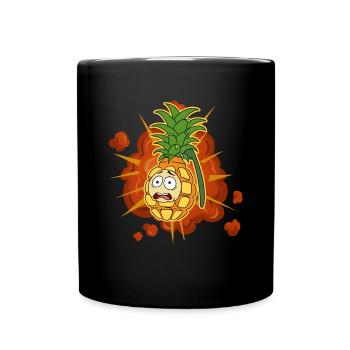 Pineapple Grenade Pineapple Gift - Full Colour Mug - black - Front