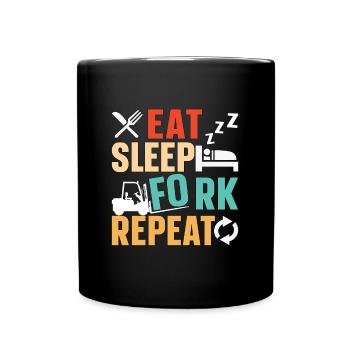 Forklift Driver Forklift Cool Forklift Gift - Full Colour Mug - black - Front