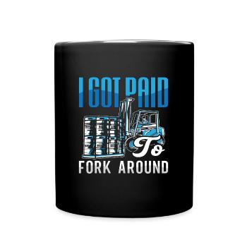 Forklift Driver Forklift Logistician Gift - Full Colour Mug - black - Front