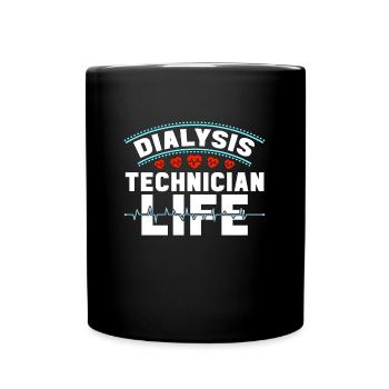 Nephrology Cool Dialysis Dialysis Technician Gift - Full Colour Mug - black - Front
