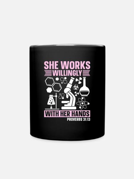 Technicien de laboratoire en chimie De laboratoire Don scientifique - Mug uni - noir