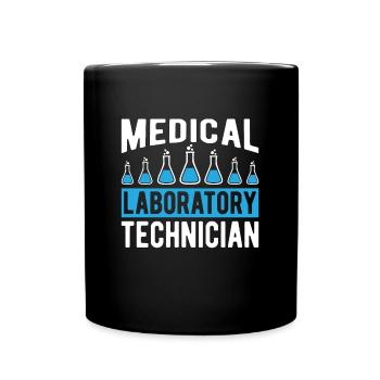 Chemistry Laboratory Laboratory Technician Science Gift - Full Colour Mug - black - Front