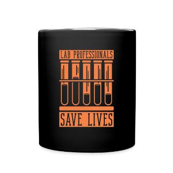 Laboratory Technician Science Lab Tech Gift - Full Colour Mug - black - Front