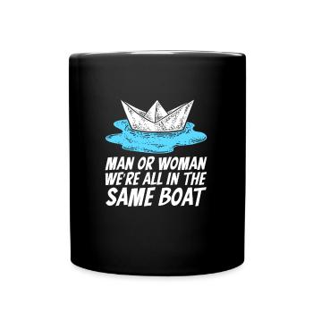 Voilier Voilier Sailor - Mug uni - noir - Devant