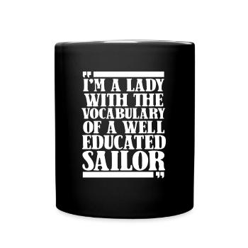 Voilier Voilier Sailor - Mug uni - noir - Devant