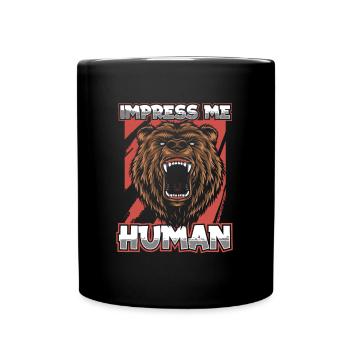 Grizzly Bear Brown Bear - Full Colour Mug - black - Front
