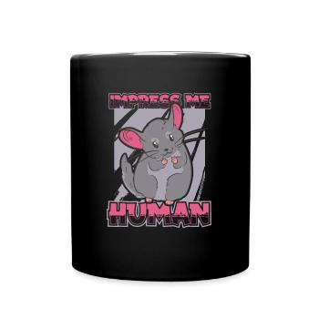 Chinchilla - Tasse einfarbig - Schwarz - Vorne