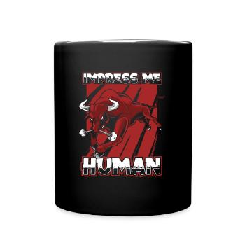 Taureau Taureau - Mug uni - noir - Devant