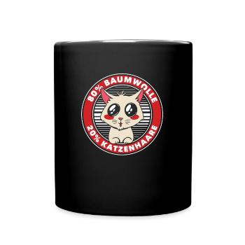 Cat Rental Cat Domestic Cat - Full Colour Mug - black - Front