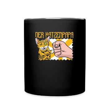 Cat Rental Cat Domestic Cat - Full Colour Mug - black - Front