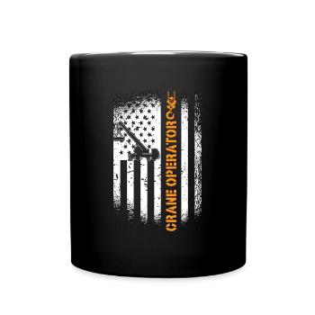 Grutier Ouvrier de la construction Grutier Cadeau de travail - Mug uni - noir - Devant