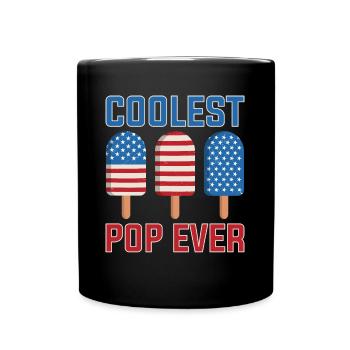 Coolest Pop Ever Popsicle Eis Geschenk - Tasse einfarbig - Schwarz - Vorne