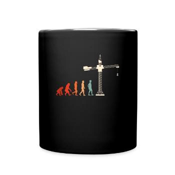 Construction Worker Construction Crane Operator Crane Driver Gift - Full Colour Mug - black - Front