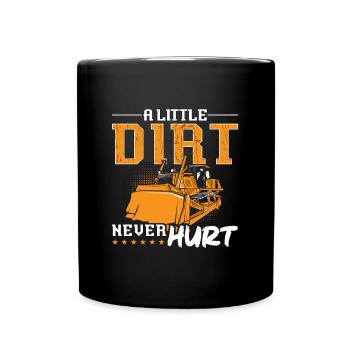 Excavator Bulldozer Construction Worker Bulldozer Gift - Full Colour Mug - black - Front