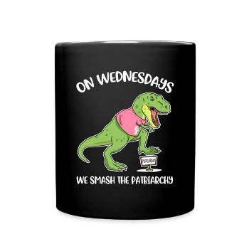 We Smash The Patriarchy Feminismus Geschenk - Tasse einfarbig - Schwarz - Vorne