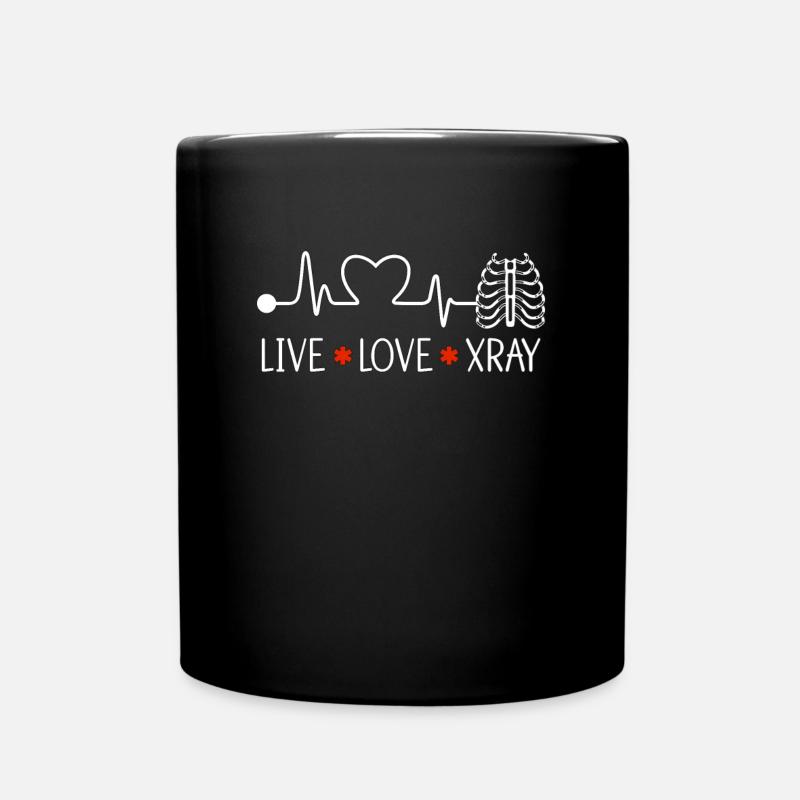 Röntgentechniker Röntgen Arzt Radiologie Geschenk - Tasse einfarbig - Schwarz
