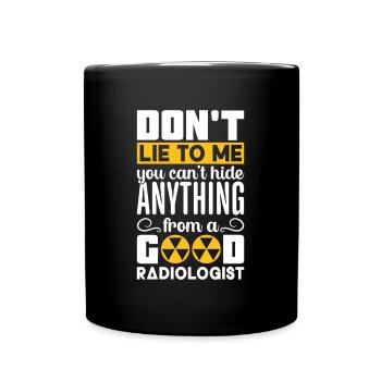 Radiology X-ray Technician Hospital Röntgen - Full Colour Mug - black - Front