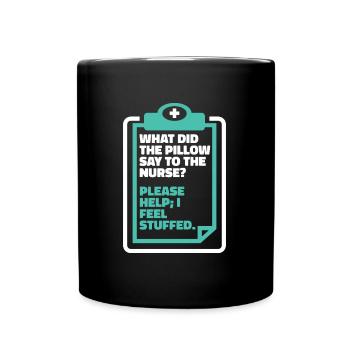 Infirmier - Mug uni - noir - Devant