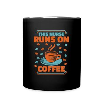 Infirmier - Mug uni - noir - Devant