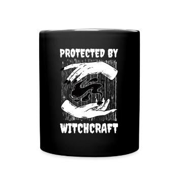 Protégé par le cadeau de sorcellerie Wicca - Mug uni - noir - Devant