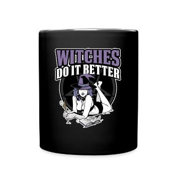 Les sorcières le font mieux cadeau Wicca - Mug uni - noir - Devant