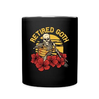 Retired Goth Gothic Gift - Full Colour Mug - black - Front