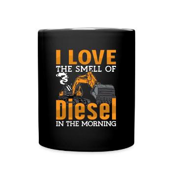 Excavators Excavator Driver Excavator Construction Worker Gift - Full Colour Mug - black - Front