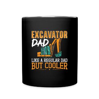 Excavatrices Excavatrices Travailleurs de la construction Excavatrice Chauffeur Cadeau - Mug uni - noir - Devant