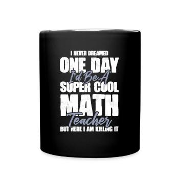 professeur de mathématiques mathématiques - Mug uni - noir - Devant