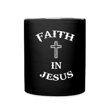 Jesus Christus Gott Religion Christentum Kreuz - Tasse einfarbig - Schwarz - Vorne