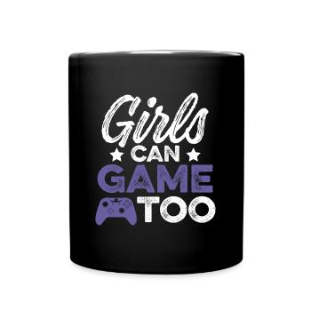 girl gamer girl - Full Colour Mug - black - Front