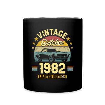 Vintage Octobre 1982 40 Ans Anniversaire - Mug uni - noir - Devant