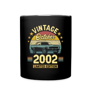 Vintage Octobre 2002 20 Ans Anniversaire - Mug uni - noir - Devant