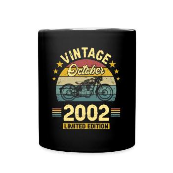 Vintage Octobre 2002 20 Ans Anniversaire - Mug uni - noir - Devant