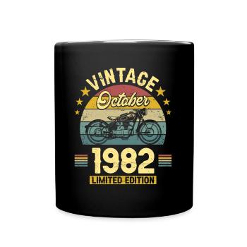 Vintage Octobre 1982 40 Ans Anniversaire - Mug uni - noir - Devant