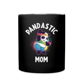 Panda Maman Panda Bear Cadeau - Mug uni - noir - Devant
