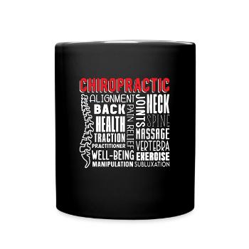 Chiropraktiker Chiropraktik Physio Cool Geschenk - Tasse einfarbig - Schwarz - Vorne