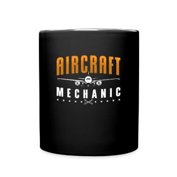 Mécanicien d’aéronefs Avions - Mug uni - noir - Devant