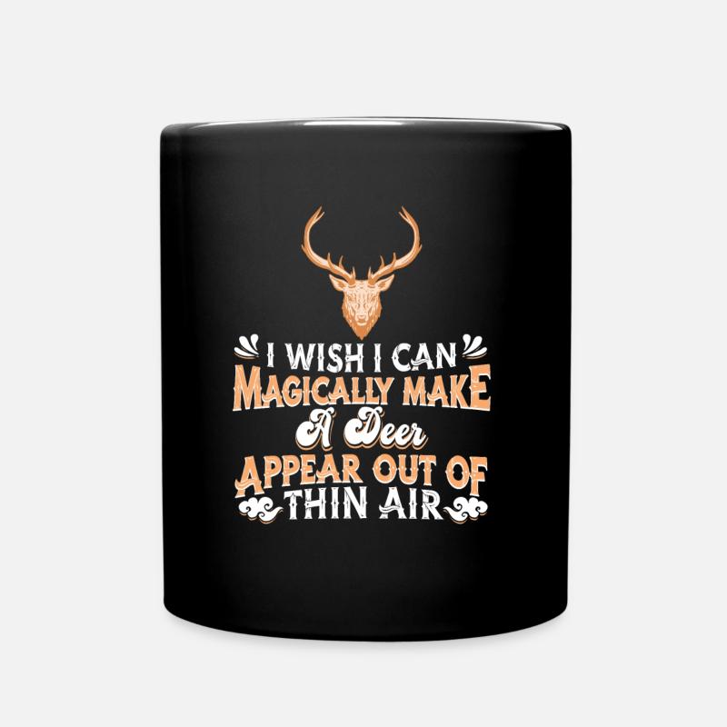 Hirsch - Tasse einfarbig - Schwarz