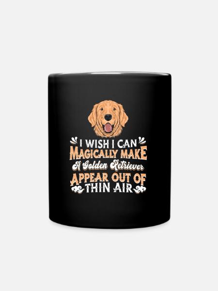 Golden retriever - Mug uni - noir