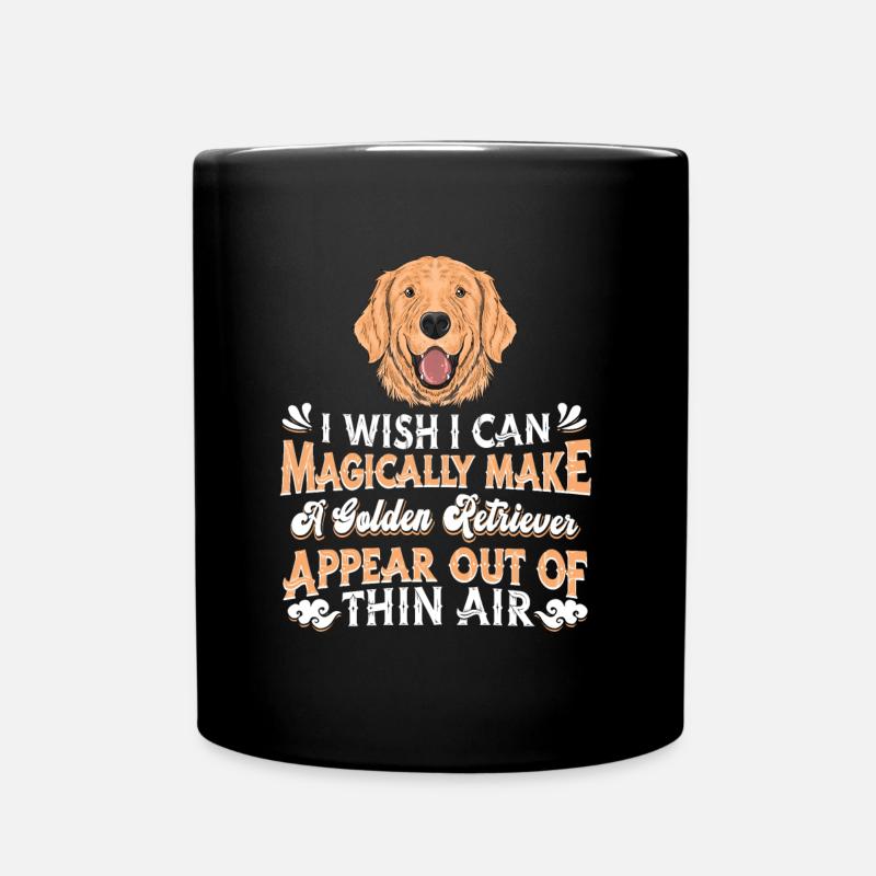 Golden retriever - Mug uni - noir