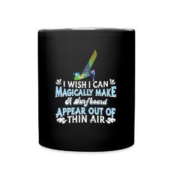 Windsurfing Windsurfen - Tasse einfarbig - Schwarz - Vorne