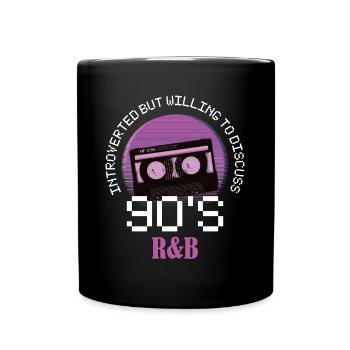 Introverted 90's R&B Introverted Gift - Full Colour Mug - black - Front