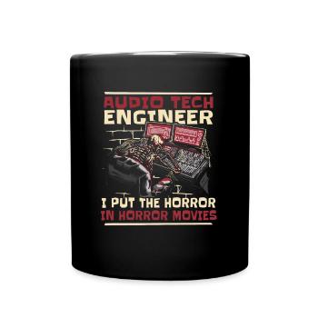 Tontechniker Sound Audio Engineer - Full Colour Mug - black - Front