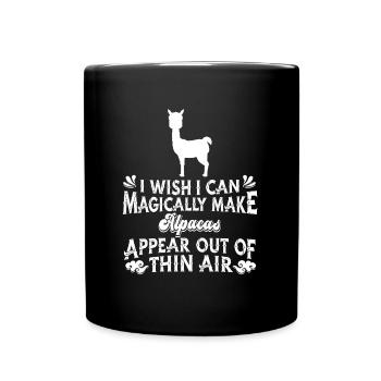 Alpaka - Tasse einfarbig - Schwarz - Vorne