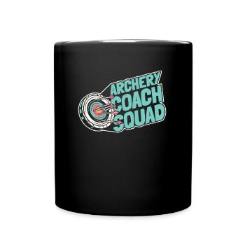 Bogenschütze Bogensport Pfeil Bogen Bogenschießen - Tasse einfarbig - Schwarz - Vorne