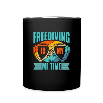 Apnoe Tauchen Freitaucher Freitauchen Geschenk - Tasse einfarbig - Schwarz - Vorne