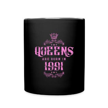 born in 1991 - Full Colour Mug - black - Front