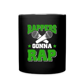 Rappers Rap - Full Colour Mug - black - Front