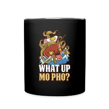 What Up Pho Pho Gift - Full Colour Mug - black - Front